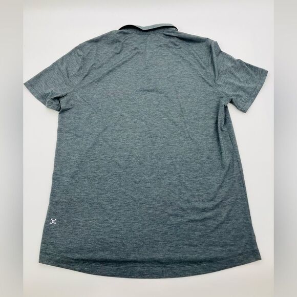 Lululemon | Evolution Short-Sleeve Polo Shirt in hearhered black | size Large - Picture 5 of 7